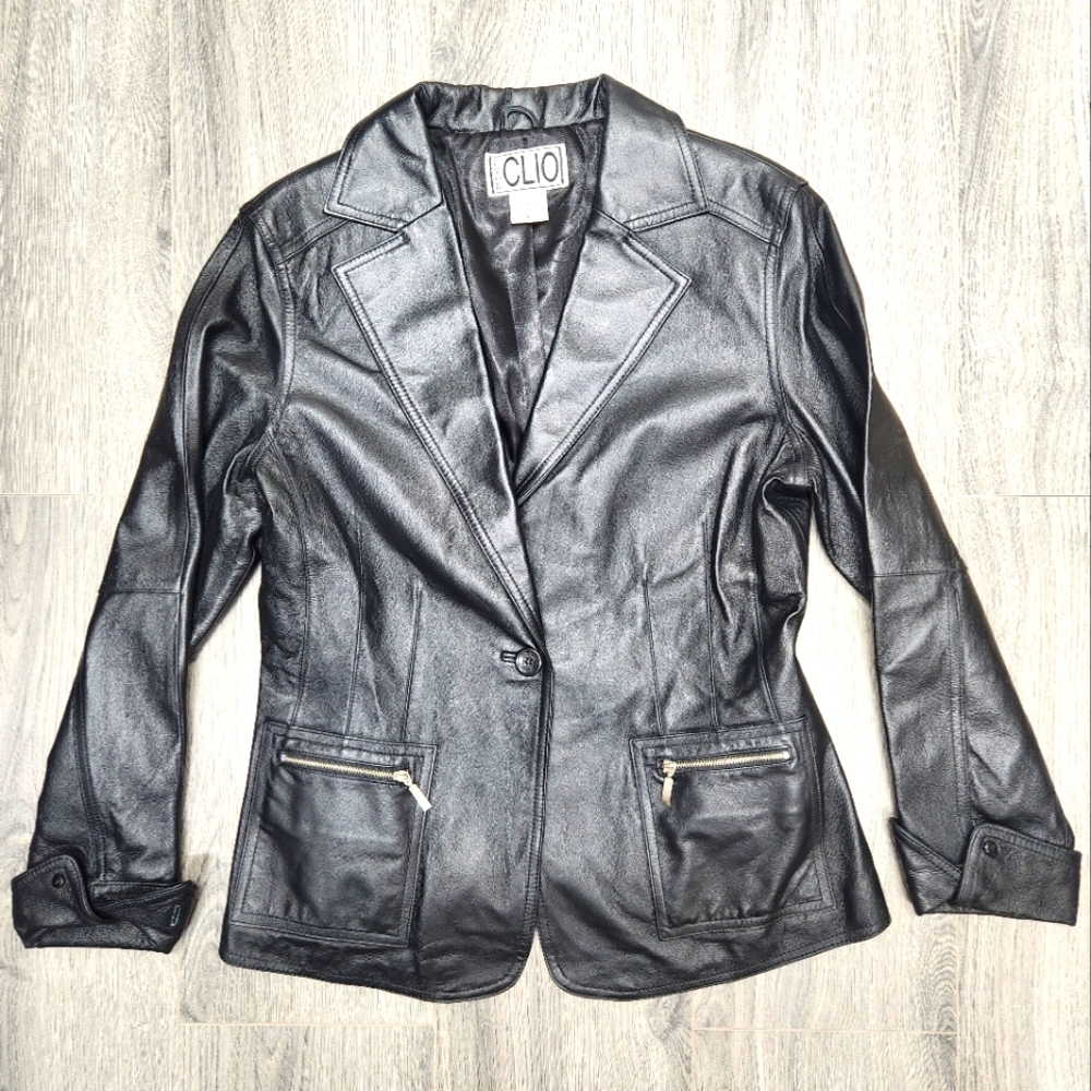 CLIO Leather Jacket - Picture 1 of 5